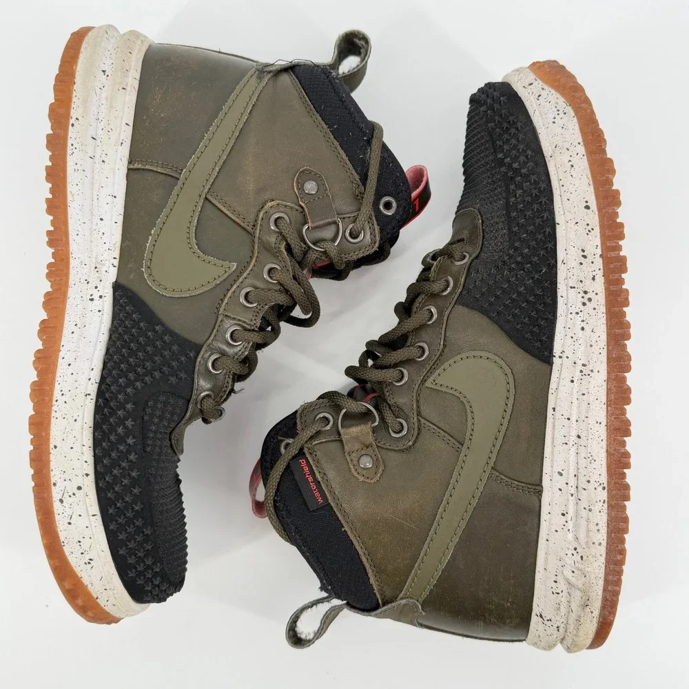 Nike Lunar Force 1 Duckboot Dark Loden Green Black High Top 9.5 - Picture 8 of 9
